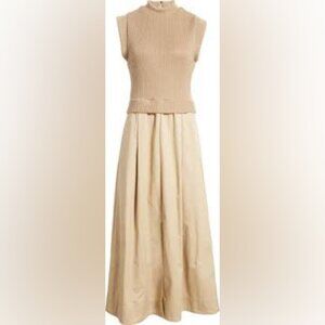 Natalie Mixed Media Maxi Dress